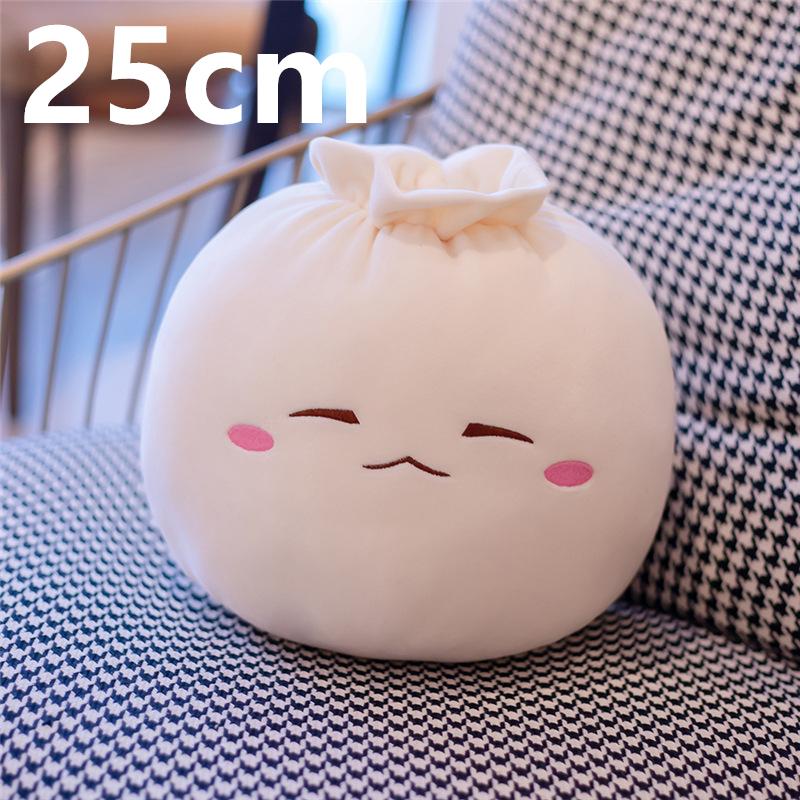 Brinquedos de Pelúcia Criativos em Formato de Pão Chinês Almofada Macia Recheada de Bolinhos Kawaii Almofada Boneca de Comida Simulação Presente para Crianças Decoração de Casa