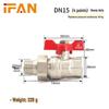 Thickened Brass DN32 Copper Ball Valve, Male & Female Threads, 1-Inch Valve with Union