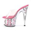 2025 new high-heeled stiletto crystal high-heeled shoes fairy style word with cool slippers new summer transparent sandals women