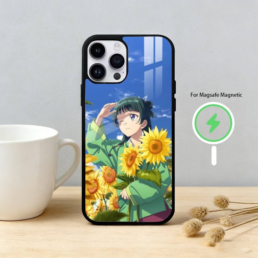 Anime Apothecary Diaries Maomao Handyhülle Für iPhone 17 16 15 14 13 12 Pro Max Plus für Spiegel Kabellose Magnetische Abdeckung