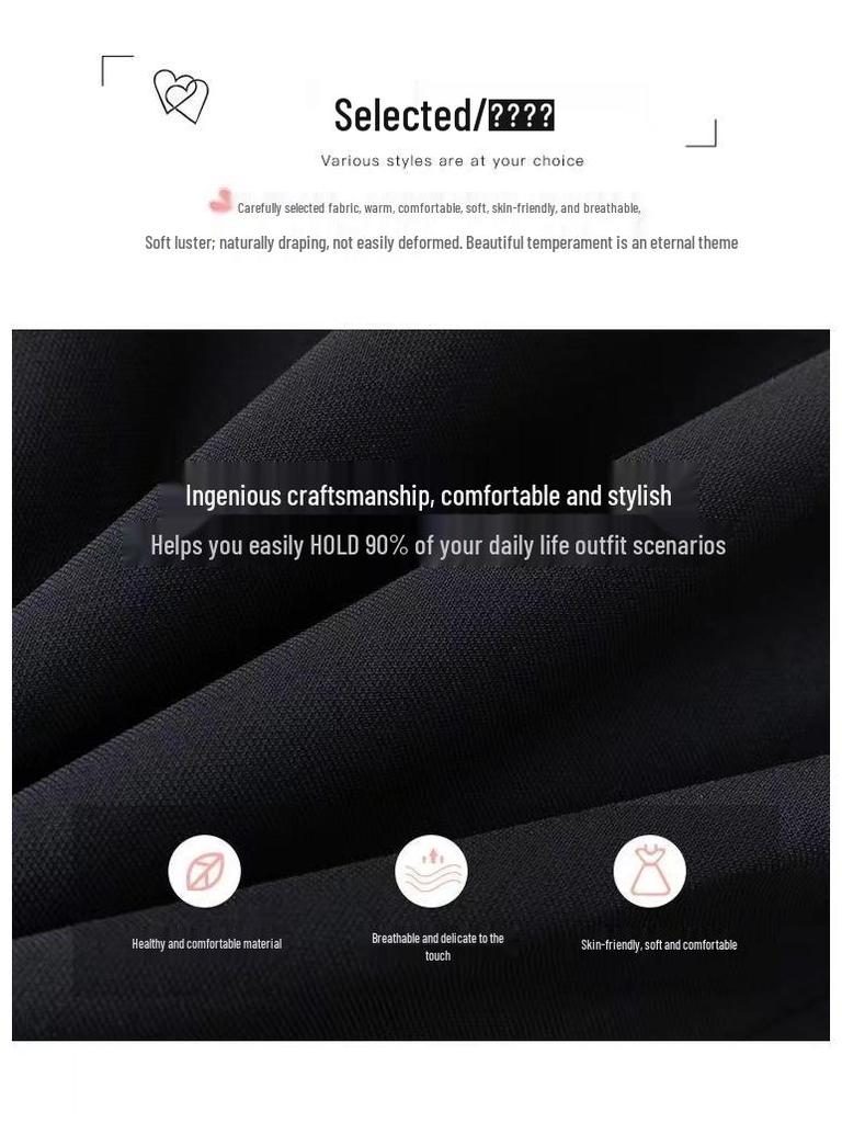 Damaffärskostym: Höst/Vinter Långärmad Slim Tvådelad Kjolenhet