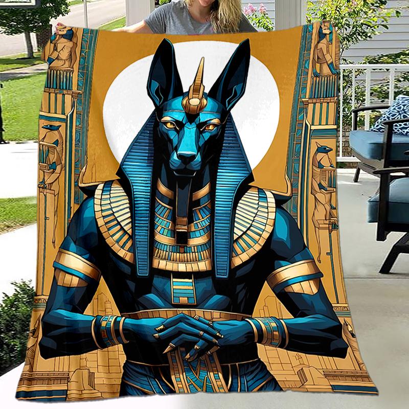 1 Stück Altägyptische Wandmalereien, Wikinger, Anubis Decke, Ganzjahres leichte Heim-Büro Außen Nickerchen Multifunktionale Decke