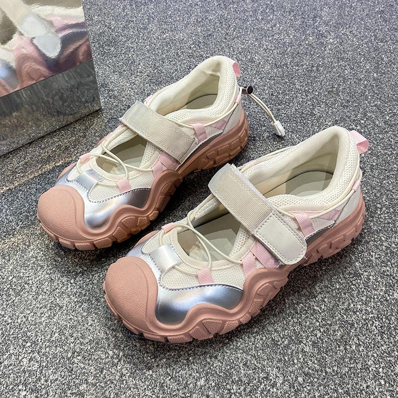 2025 summer new hiking shoes breathable women's mesh breathable student board shoes casual shoes ugly cute ins tide BR511