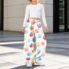 Girls' Flannel Printed Pants, Warm Loose Fit Casual Trousers for Fall and Winter