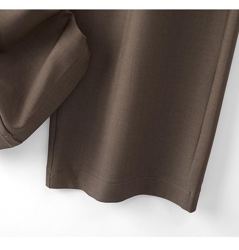 Women's Grey Wide-Leg High-Waisted Slimming Suit Pants for Spring/Autumn 2025