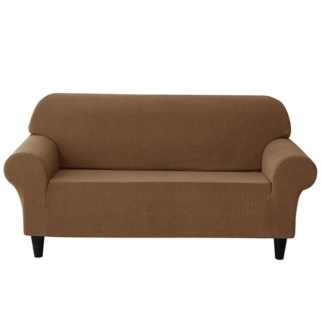 

Жаккардовый чехол для дивана в европейском стиле, эластичный чехол для дивана из кукурузной ткани для гостиной, защита от грязи, защита для дивана, мебели 1 seater (85-135cm) темный кофе