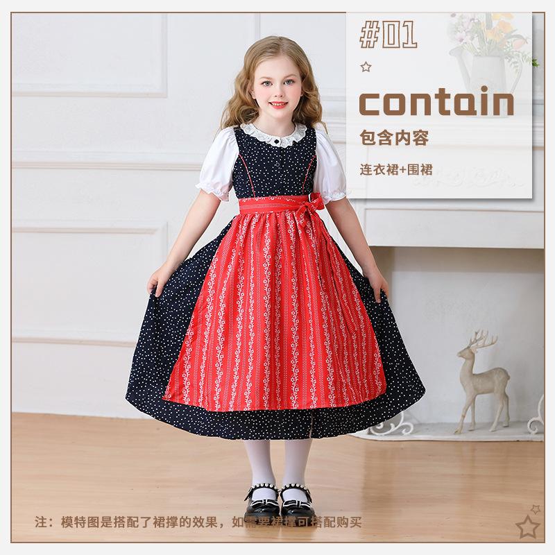 

Детская одежда Европейский пасторальный девочки ферма Мюнхен Октоберфест платье 150cm