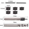 9Pcs/Set Stainless Steel Anchor Spot Welding Drill Bit Electric Repair Tools