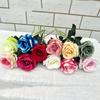 Artificial Rose Branches Decoration Silk Fabric Wedding Flowers Home Business Decoration Floral Stem Artificial Rose Flower