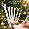 Smooth Writing Butterfly Pen with Moving Wings 0.5mm Black Ink Pens Gifts Gel Pens  Student Writing