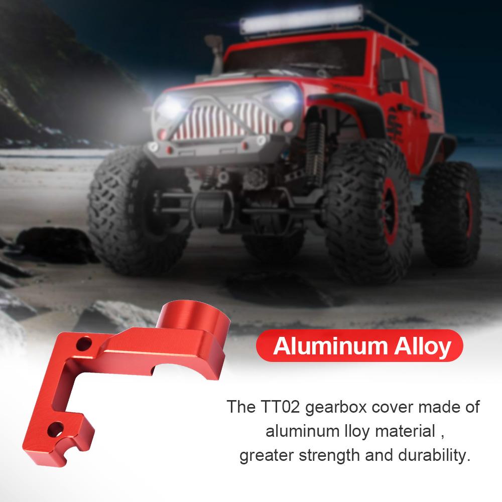 Open Gearbox Shell RC Gearbox Shell TT-02 Aluminum Alloy Transmission Case Housing For Tamiya 1/10 RC Car TT02 Upgrade