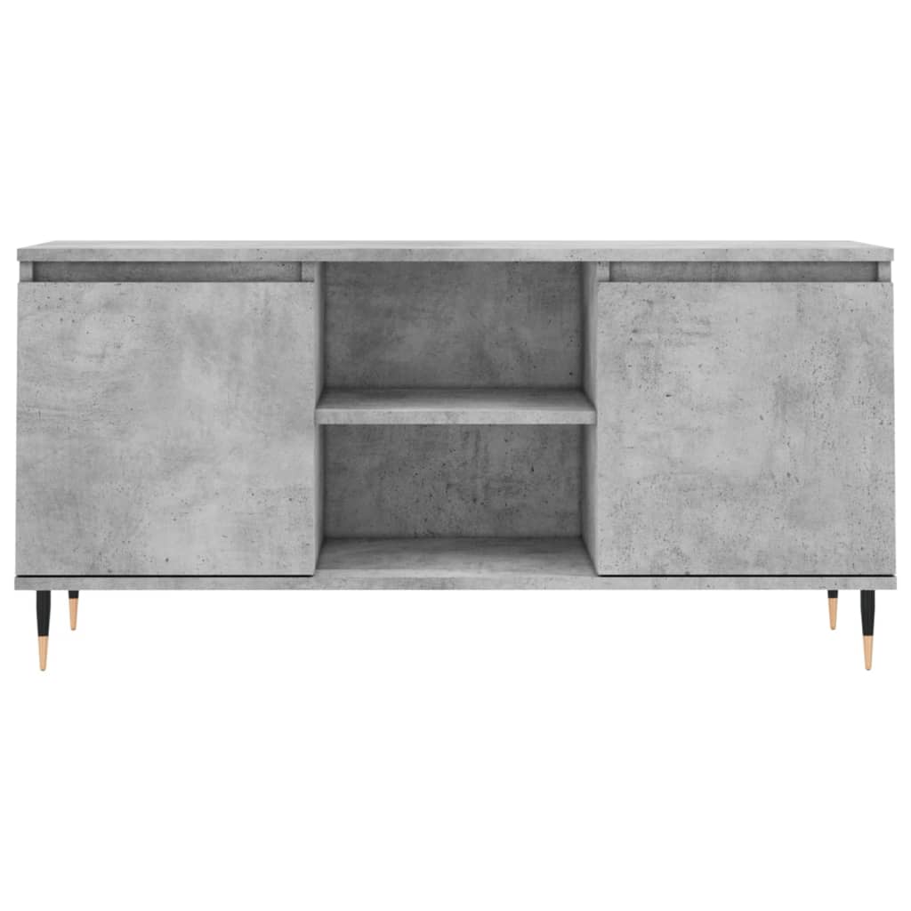 TV Cabinet Concrete Grey 104 x 35 x 50 cm Particleboard