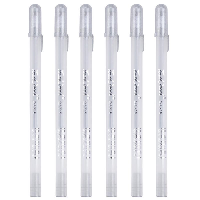 

Водостойкая белая и металлическая ручка-хайлайтер для искусства, живописи, рисования эскизов, ведения дневника и черного картона