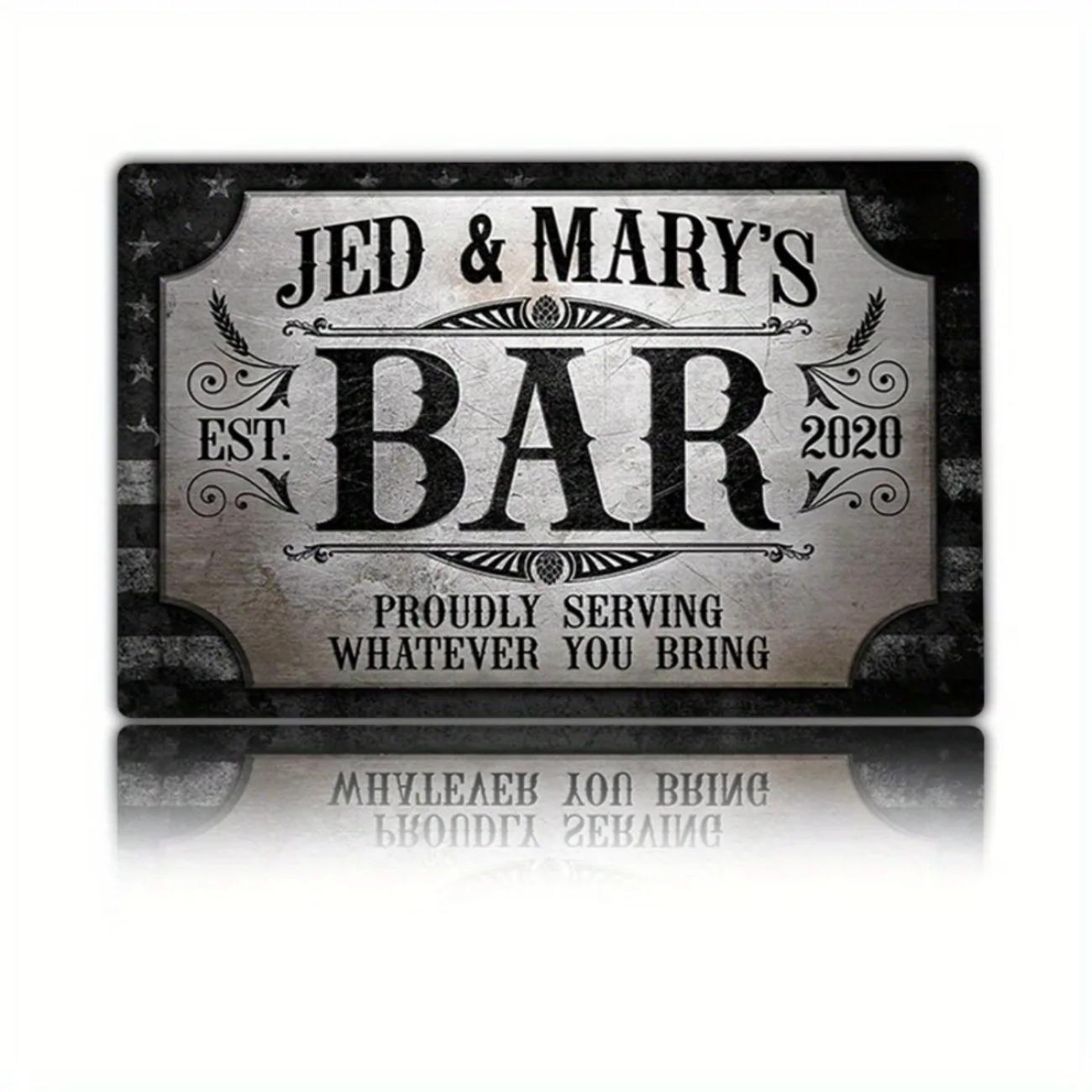 

Vintage Tin Sign Man Cave Retro Metal Plaque Bar Pub Decorative Wall Art білий