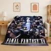 Cloud Tifa Final Fantasy Games Sephiroth Flannel Blanket Soft Warm Throw Blanket for Bedroom Living Room Bed Travel Picnic Gift