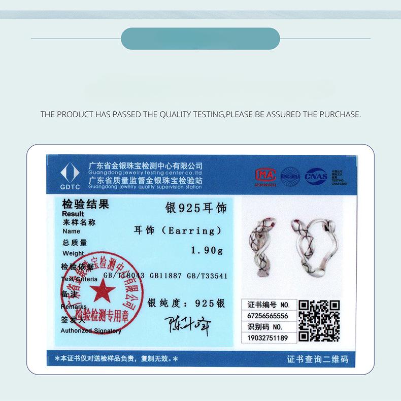 S925 Sterling Silver Snake Ear Buckle Earrings, Vintage Elegant Animal Lucky Earrings Earrings