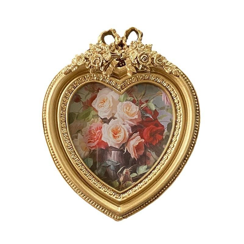 

Европейский стиль смоляная фоторамка шикарный дизайн в форме сердца украшение подарок книжная полка домашнее искусство украшения