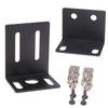 1 Set Metal 1U Rack Mount Ear Mounting Jointing With Screw Cap For Frame Box Wireless System Receiver Host
