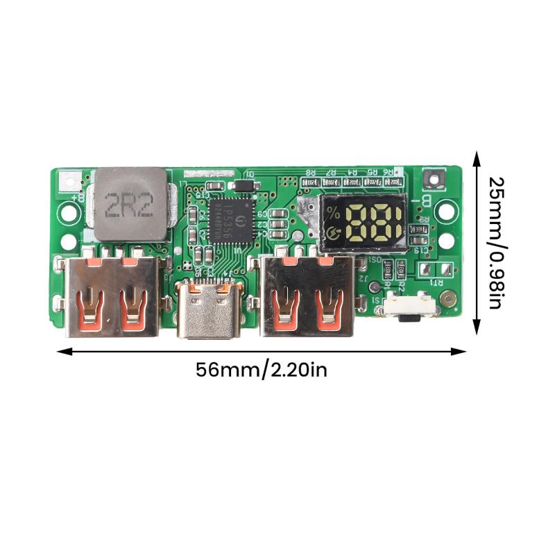 Fast Charge Module Ip5356 Digital Display Qc/Pd3.0 Support For Lithium Battery Charge Compact And Stable Industrial Power Module