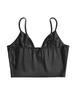 Satin Tank Top Solid Halter Crop Tops Women Summer Adjustable Shoulder Strap Camis Backless Camisole Casual Tube Female Sleeveless Cropped Vest