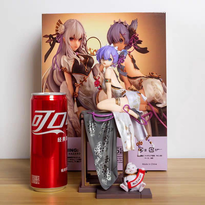 Re:Zero -Starting Life in Another World- Emilia Rem - Cheongsam - Anime Girl Model Figurine Ornament Gift