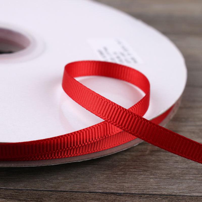 6mm Double-Sided Ribbed Satin Ribbon for DIY Bows, Hair Accessories, Packaging, and Weaving Decorations