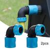 Robust 2 Pcs Quick Connect Elbows for Car Wash and For Gardening Needs