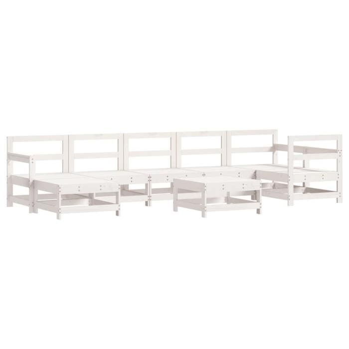 VidaXL Salon de Jardin avec Coussins 8 pcs, Canapés avec Dossier et Accoudoir, Ensemble de Meubles avec Table Basse Patio 3185886