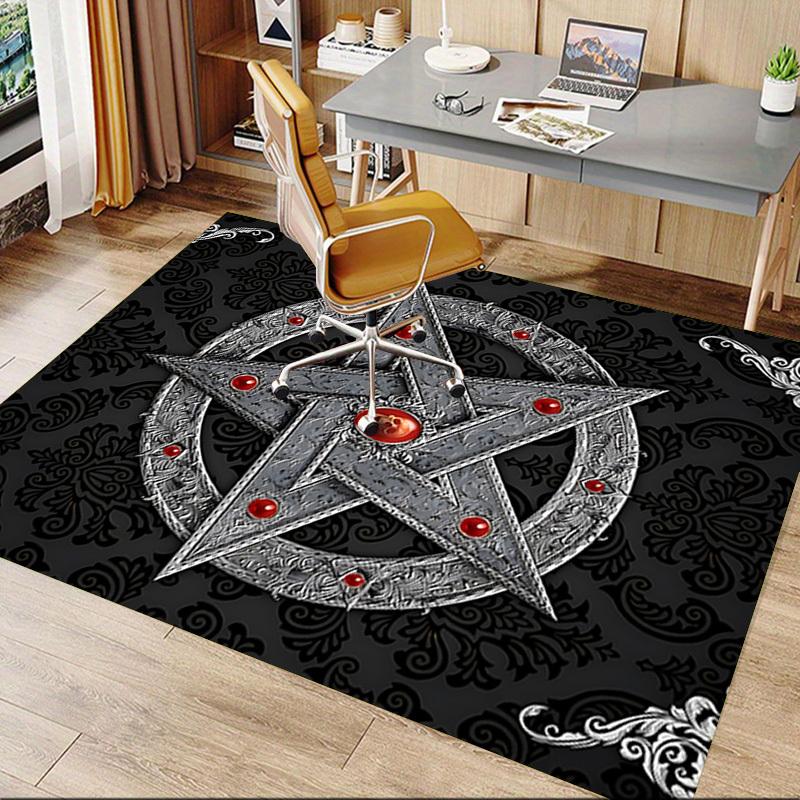 1PC Star Circle Extra Large Non Slip Floor carpet, Office, family, bedroom Large Area Rug Indoor Rugs, Vibrant Colors