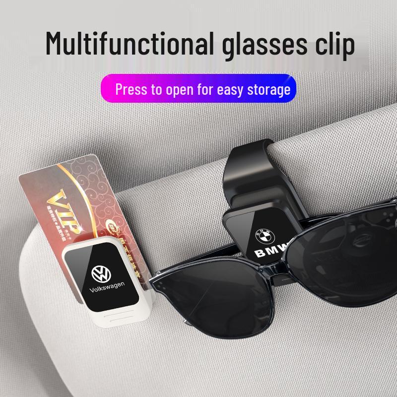 Car Multifunctional Glasses Holder for Sun Visor