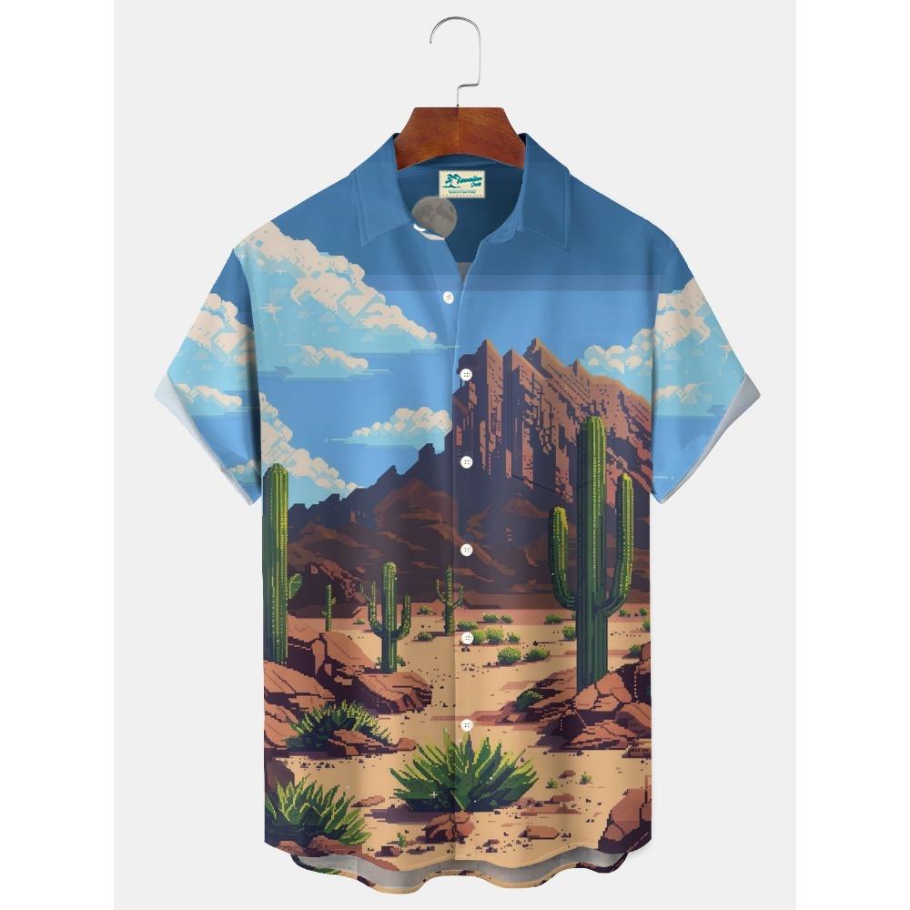 

Летняя модная мужская гавайская рубашка с 3D-печатью, с короткими рукавами, на пуговицах, с лацканами, свободные топы, повседневная рубашка Aloha 5XL