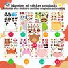 9Sheets Make Your Own Animals Stickers Children DIY Puzzle Sticker Games Make A Face Cute Panda Assemble Jigsaw Stickers Kids