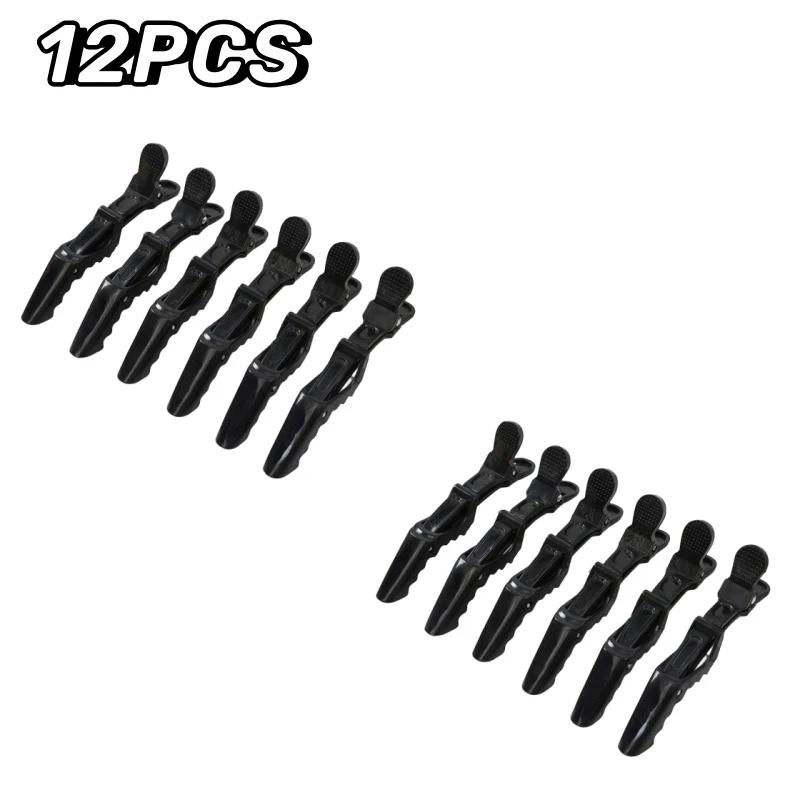 6pcs/Lot Plastic Hair Clip Hairpin Hairdressing Clamps Claw Section Alligator Clips Barber For Styling Salon Accessories