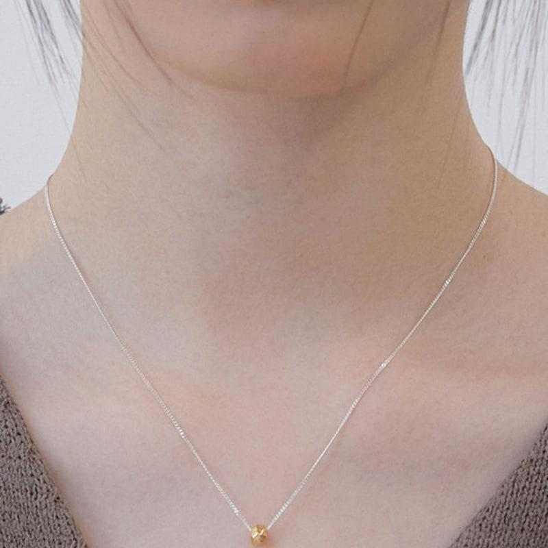 byweekend Mini hammer ball necklace_gold