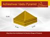 Piramidă din Alamă cu 3 Niveluri Achleshwar | Instrument de Corecție Vastu pentru Energie Pozitivă și Decor Acasă | Remediu Spiritual Vastu | Alamă | Mărime Standard