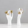 Abstract Art Figure Sculpture, Resin Decoration, Black and White Female Images, Statues, Gifts, Home Decoration Accessories