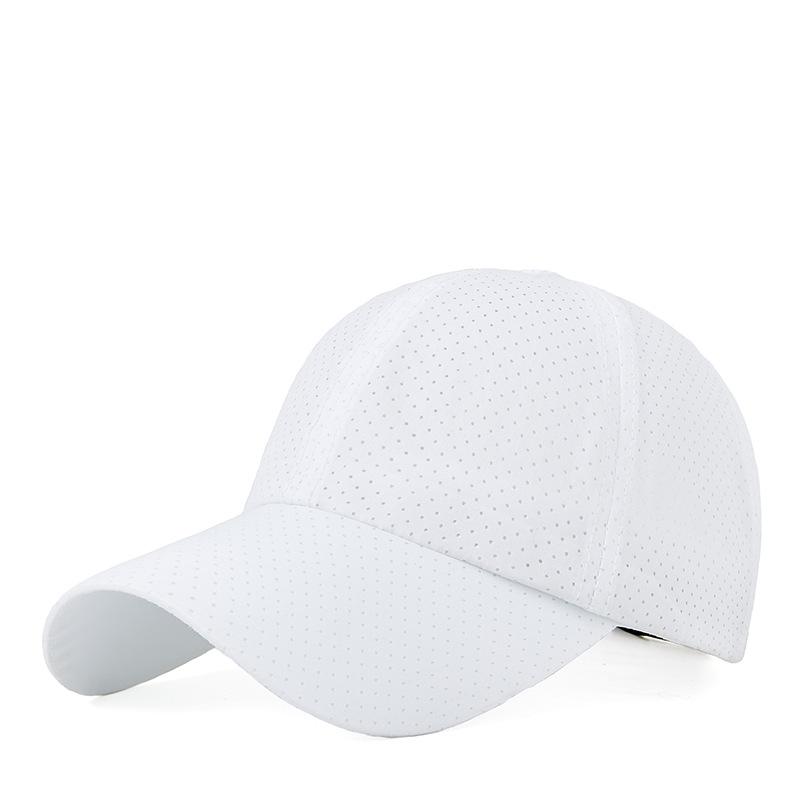 

Уличная кепка с утиным козырьком для мужчин и женщин, быстросохнущая, с солнцезащитным козырьком, солнцезащитная, дышащая сетчатая спортивная бейсболка M（56-59cm） белый