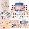 Wooden Animal And Fruit Matching Game For Early Learning And Cognitive Development