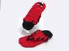 Cloth Twisted Red and Black Combination Size S [Warajigumi] Sandals, (KJ-15B), (22cm)