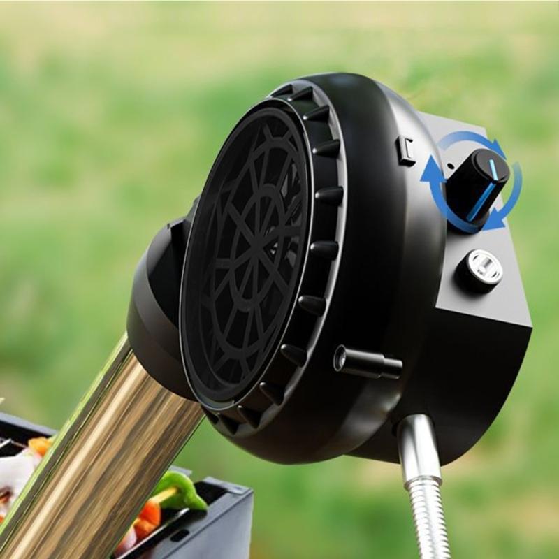 Electric BBQ Air Fan Blower with USB Charging Cable for Picnic and Camping Fire Starter