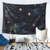 Night Sky Golden Celestial Stars Zodiac Constellations Tapestry Art Aesthetic Tapestries for Living Room Wall Cloth Wall Hanging