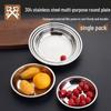 GOLDEN KEY Stainless Steel Kitchen Prep Bowls and Plates