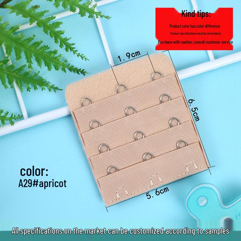 Bra Extension Buckle: 4 Rows, 3 or 4 Buckle Options, Stainless Steel, Large Size Adjustable Extender.