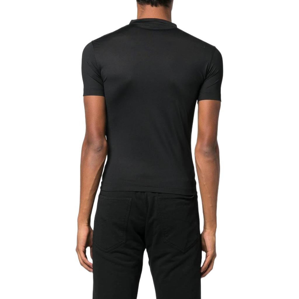 Balenciaga Super Tight Shiny Fitted T-Shirt 'Black' Men's 720458TNVI21000
