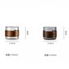 Japanese Style 150ML Heat-resistant Glass Tea Cup with Scald Proof Wooden Holder Kungfu Tea Set Master Cup Household Coffee Mug
