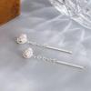 Sterling Silver Ruyi Knot Tassel Stud Earrings - 2026 Light Luxury Fashion for Women