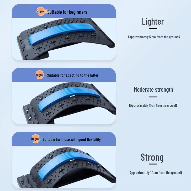 Adjustable Lumbar Back Stretcher & Massager