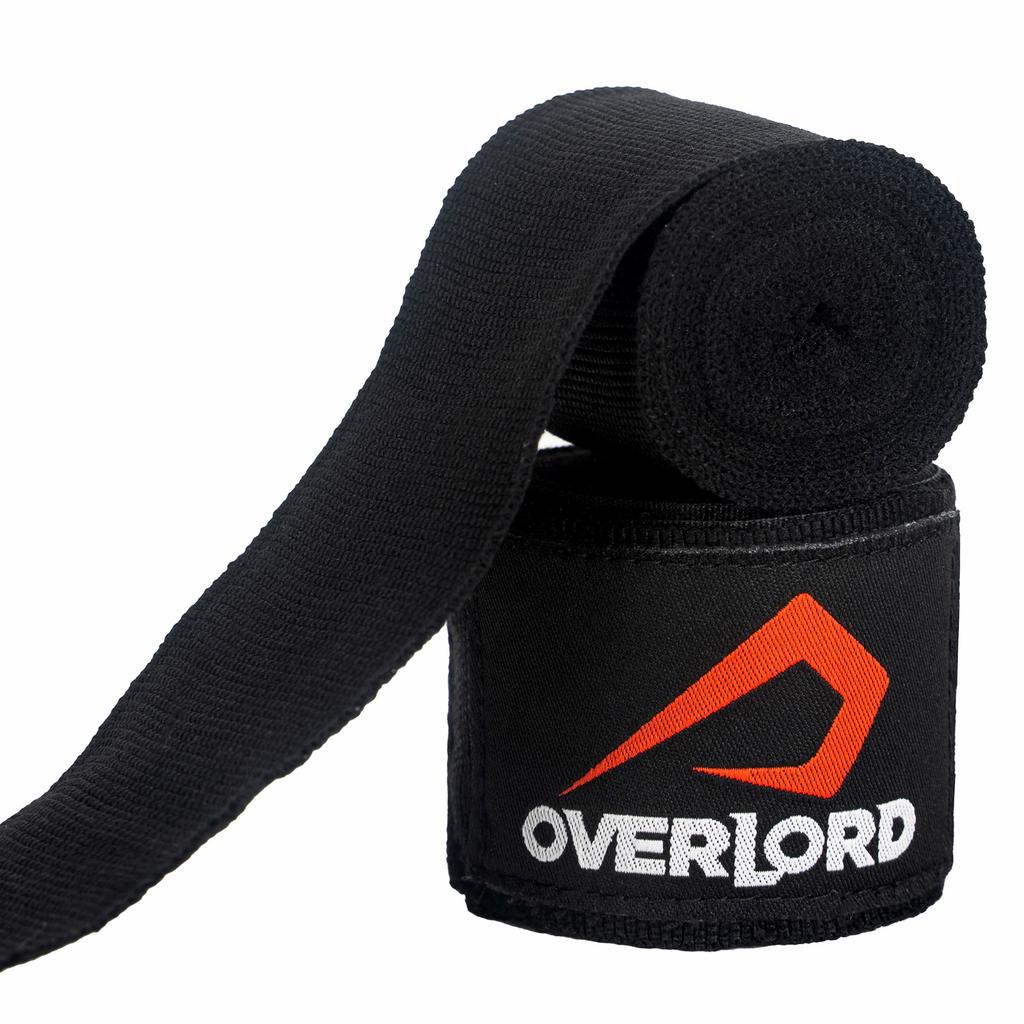 Overlord bandaż bokserski 350cm czarny