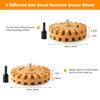 Gomake Decal Remover Eraser Wheel Tool Kit With Drill Adapter Vinyl Decal Adhesive Removal Tool With Razor Blade Scraper For Removing Ptripes,