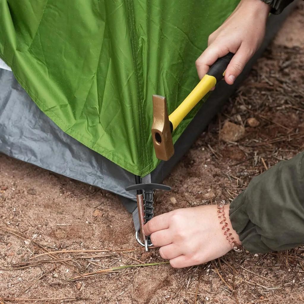 5/20pc Outdoor Camping Tent Pegs Screw Anchor Stakes Ground Nail Plastic Ground Anchors Tent Pegs Windproof Tent Accessories
